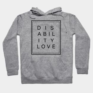 Disability Love ver. 4 Black Hoodie